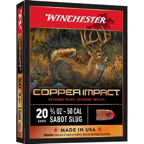 winchester copper impact test|winchester copper impact 20 gauge.